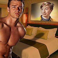 Photo effect - Hottie in the Bedroom