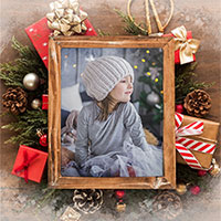 Photo effect - Photo frame for Happy Holidays and New Year