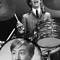 Photo effect - The Beatles. Ringo Starr on drums