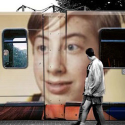 Photo effect - Famous enough for train ads