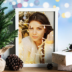 Photo effect - White Christmas photo frame