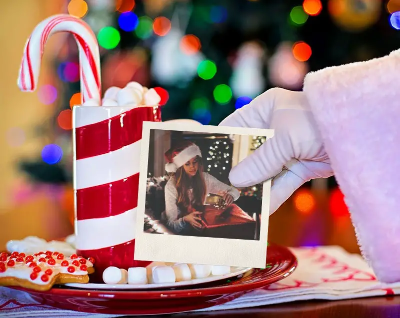 Photo effect - Santa remembers of you