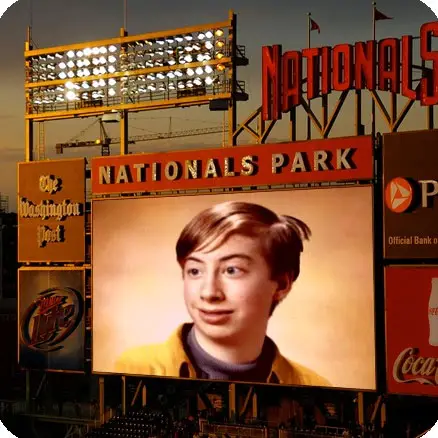 Photo effect - 'Nationals park' scoreboard