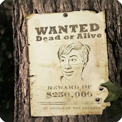 Photo effect - Wanted by order of the sheriff